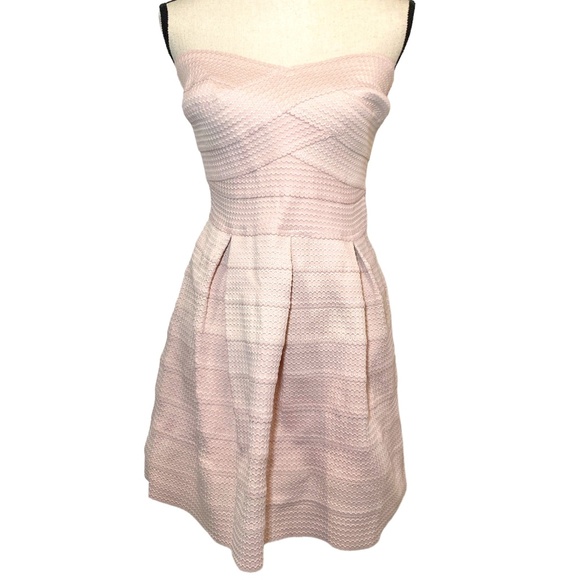 Ontwelfth Banded Pale Pink Strapless Sweetheart Neckline Short Dress - Picture 1 of 8